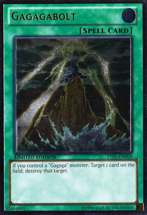 Gagagabolt (UTR) ZTIN-ENV03 card from 2013 Zexal Collection Tin