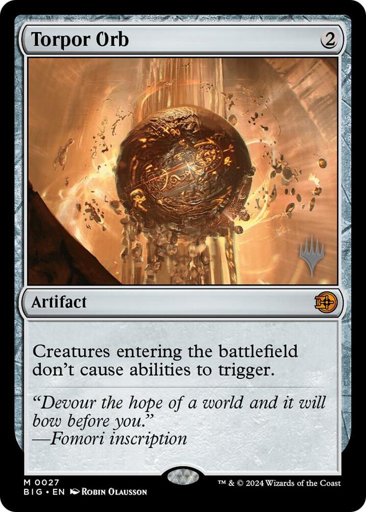 Torpor Orb 27 card from Promo Pack: Lorwyn Eclipsed