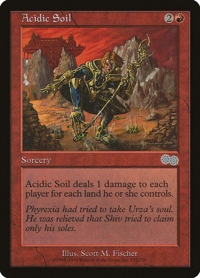 Acidic Soil 172 card from Urza's Saga