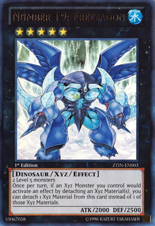 Number 19: Freezadon ZTIN-EN003 card from 2013 Zexal Collection Tin