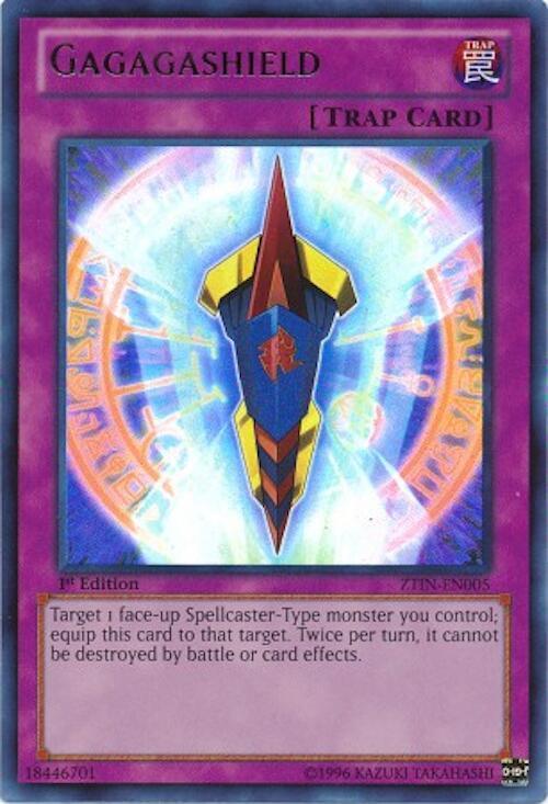 Gagagashield ZTIN-EN005 card from 2013 Zexal Collection Tin