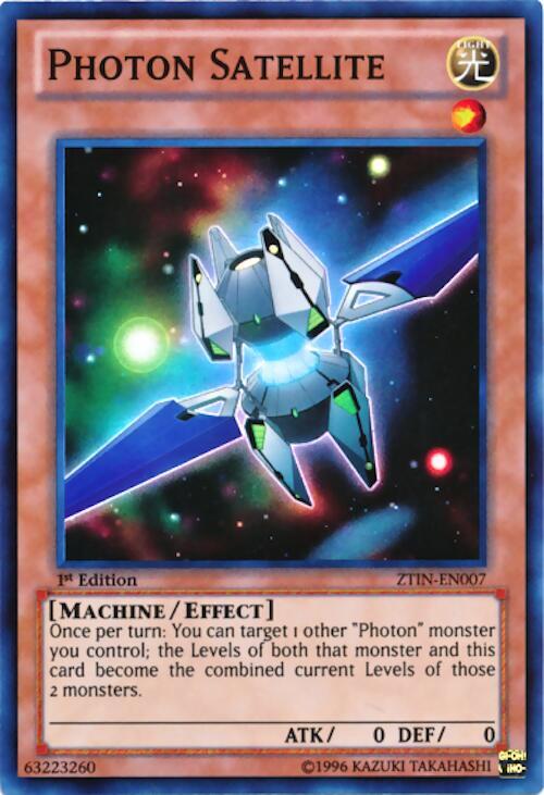 Photon Satellite ZTIN-EN007 card from 2013 Zexal Collection Tin