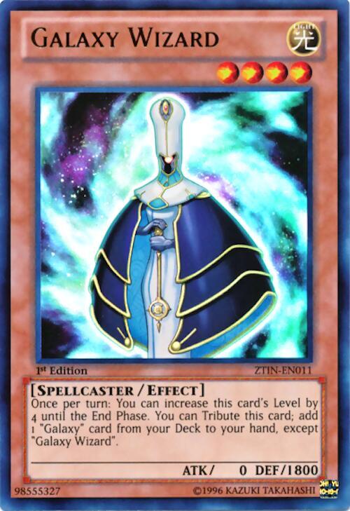 Galaxy Wizard ZTIN-EN011 card from 2013 Zexal Collection Tin