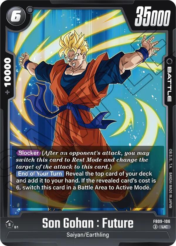 Son Gohan : Future FB09-106 card from Dual Evolution