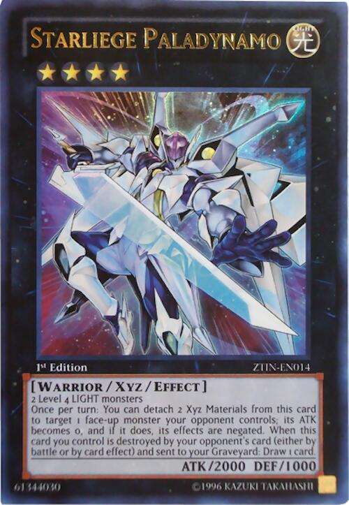 Starliege Paladynamo ZTIN-EN014 card from 2013 Zexal Collection Tin