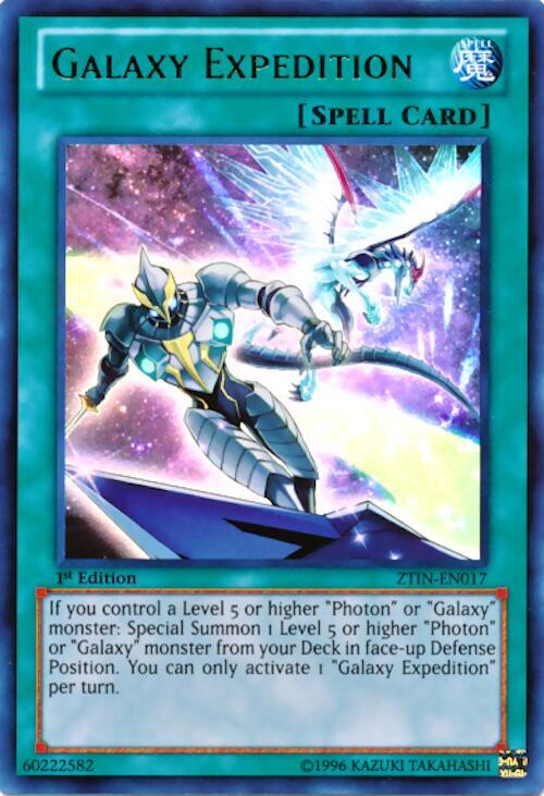 Galaxy Expedition ZTIN-EN017 card from 2013 Zexal Collection Tin