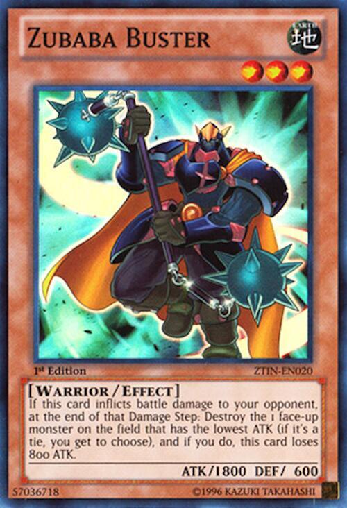 Zubaba Buster ZTIN-EN020 card from 2013 Zexal Collection Tin