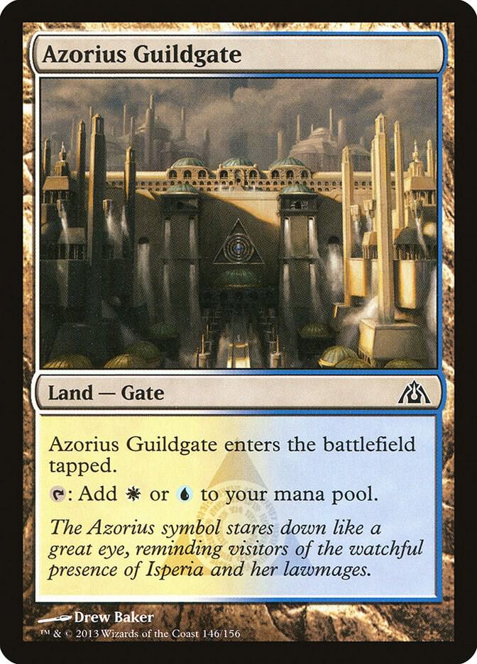 Azorius Guildgate 146 card from Dragon's Maze
