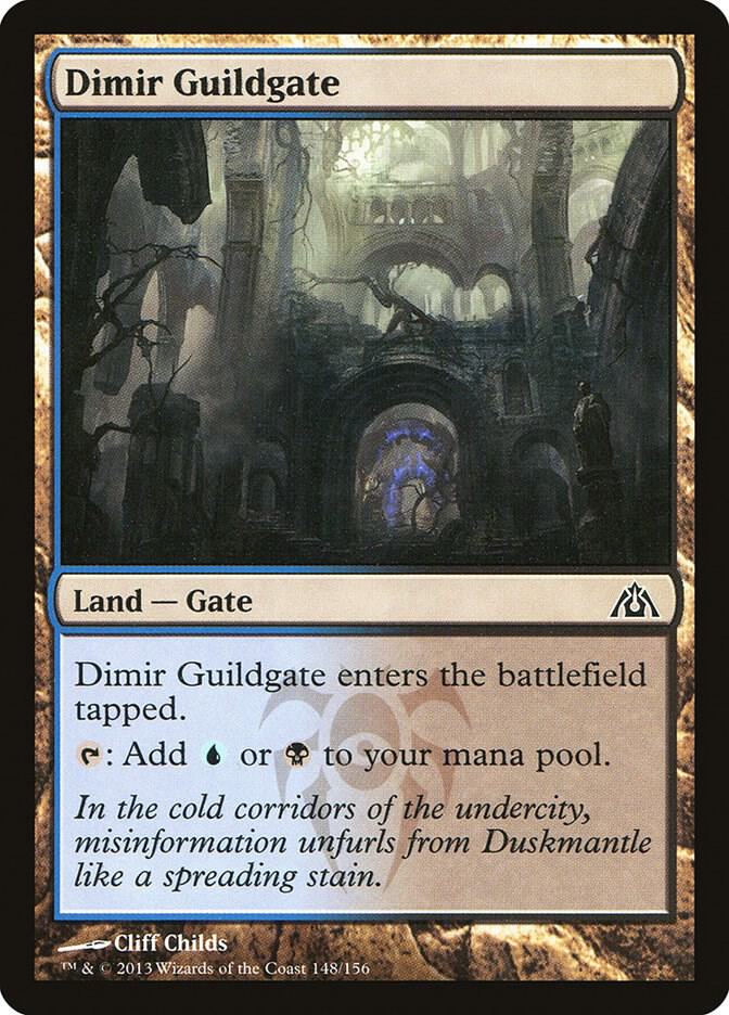 Dimir Guildgate 148 card from Dragon's Maze
