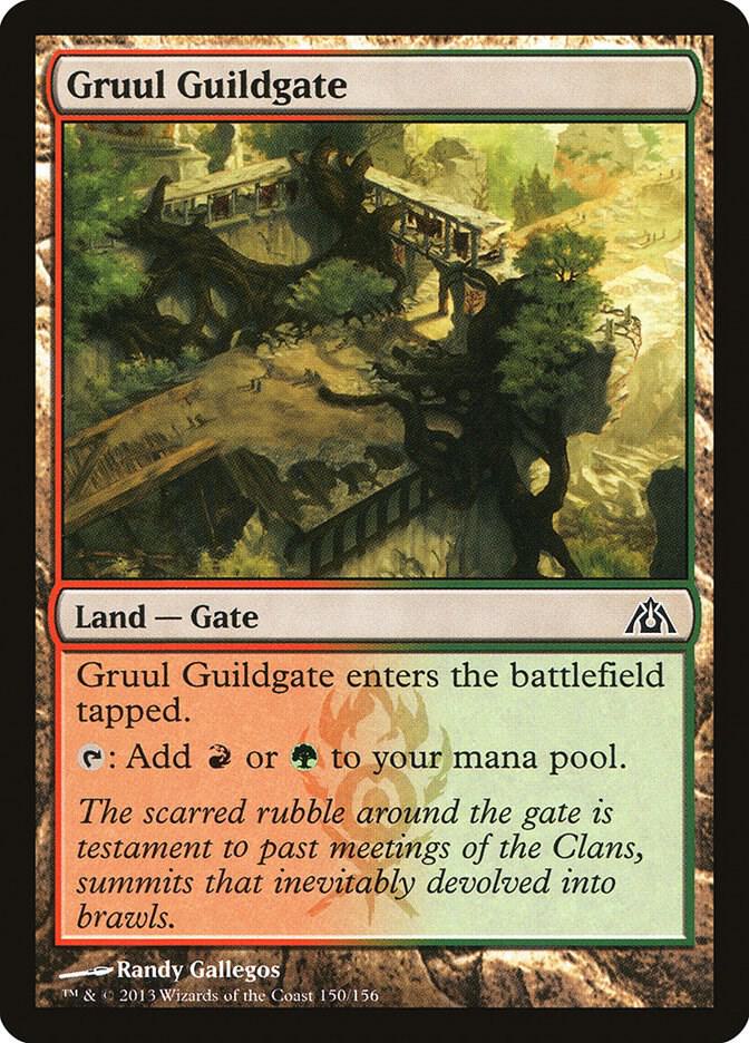 Gruul Guildgate 150 card from Dragon's Maze