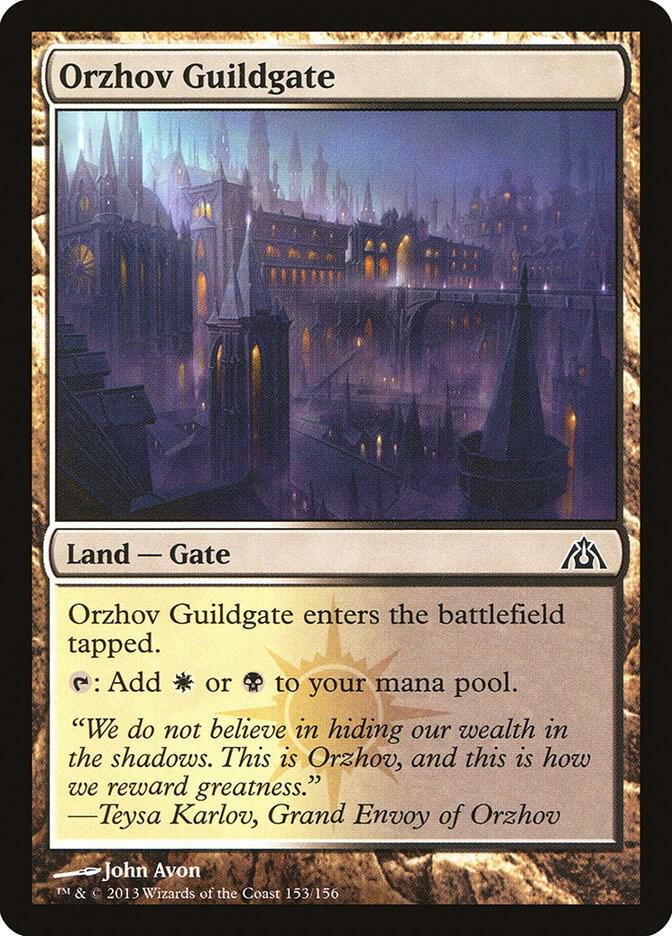 Orzhov Guildgate 153 card from Dragon's Maze