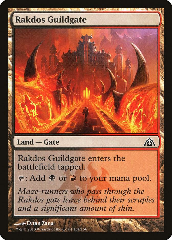 Rakdos Guildgate 154 card from Dragon's Maze