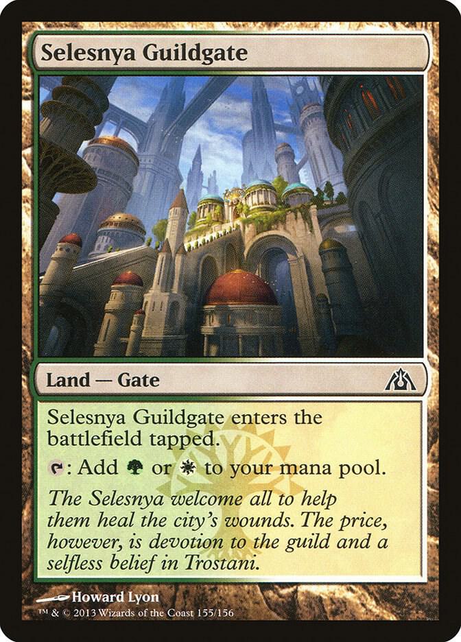 Selesnya Guildgate 155 card from Dragon's Maze