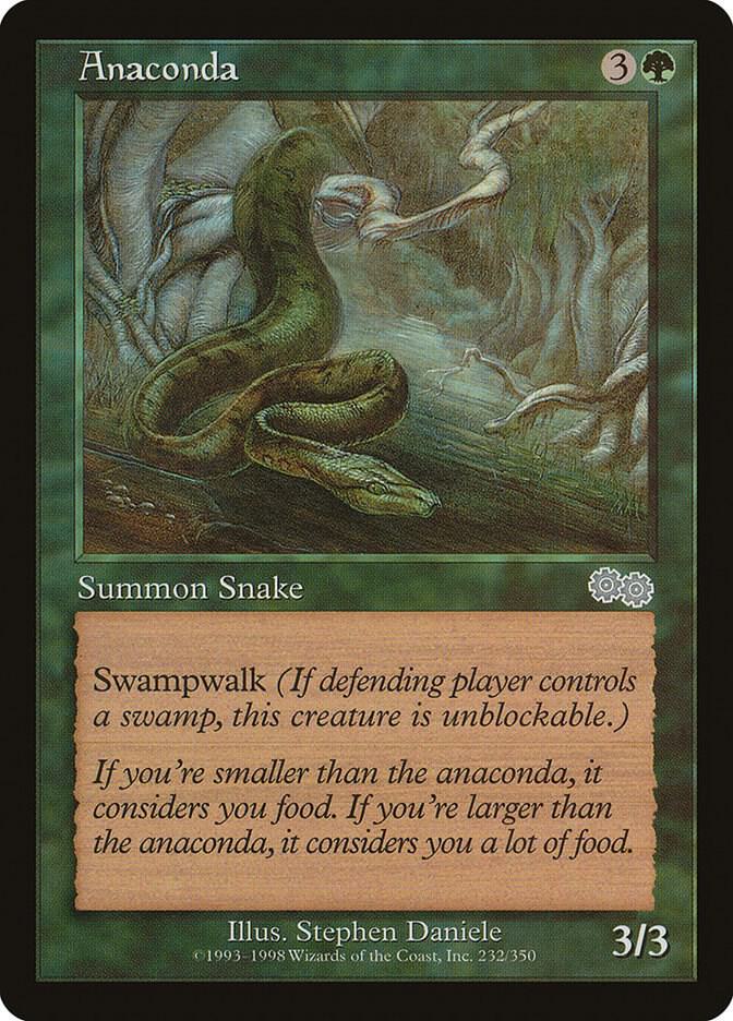 Anaconda 232 card from Urza's Saga