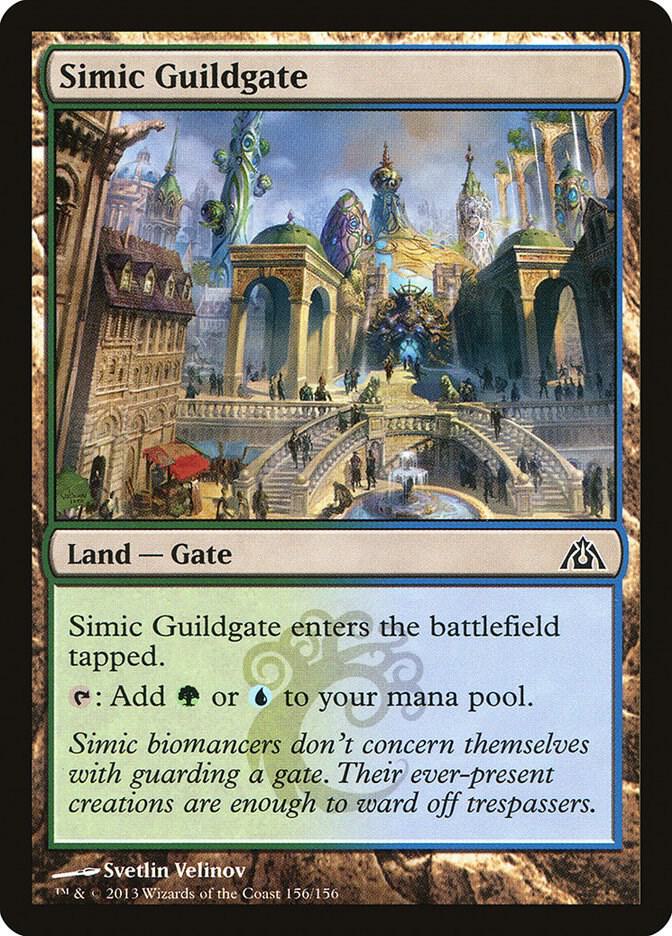 Simic Guildgate 156 card from Dragon's Maze