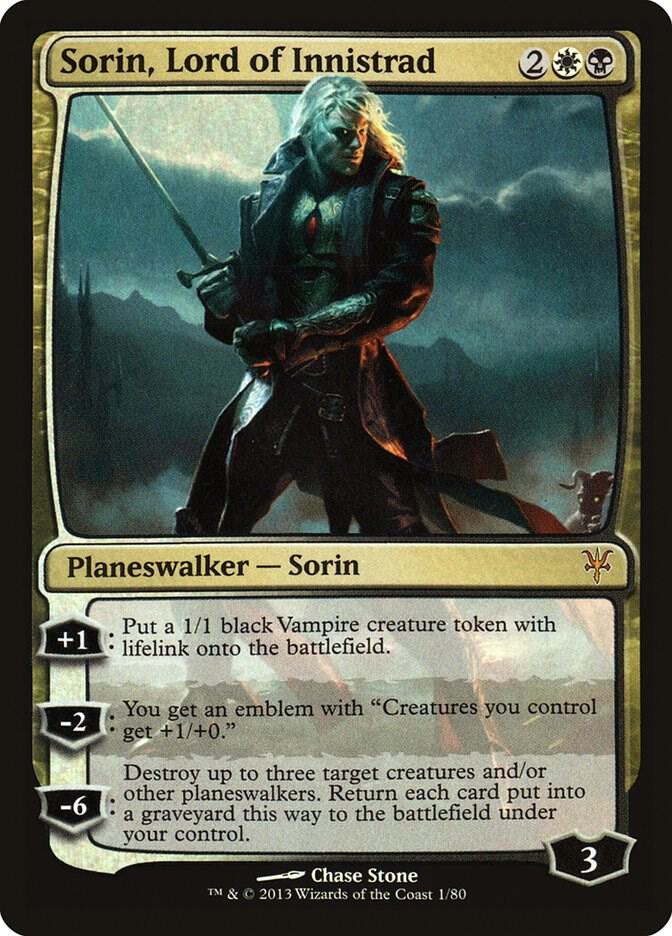 Sorin, Lord of Innistrad 1 card from Duel Decks: Sorin vs. Tibalt