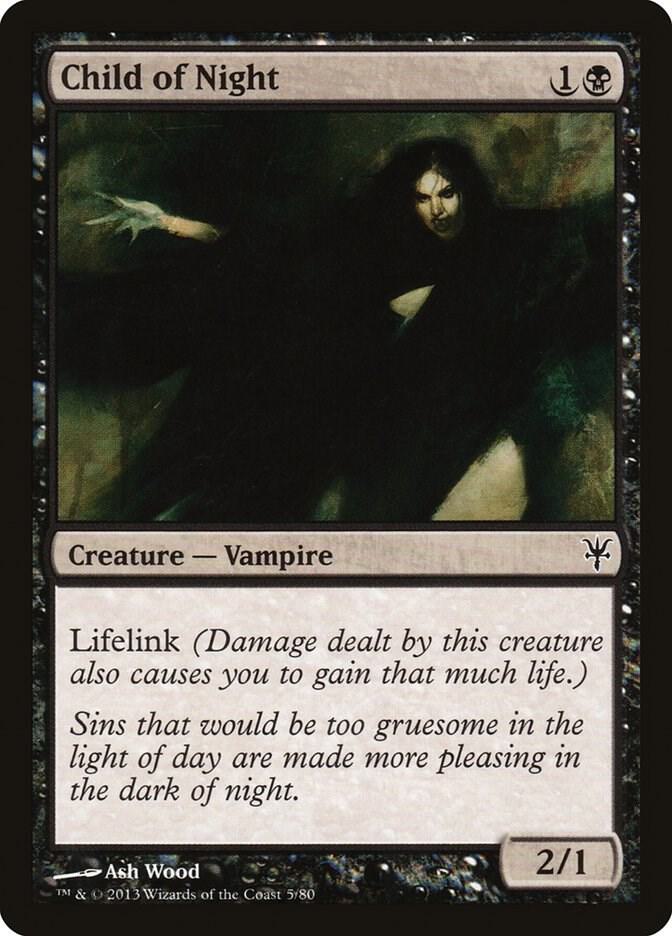 Child of Night 5 card from Duel Decks: Sorin vs. Tibalt