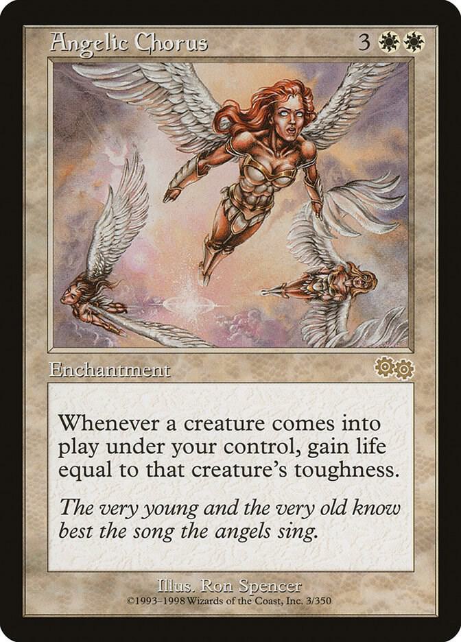 Angelic Chorus 3 card from Urza's Saga