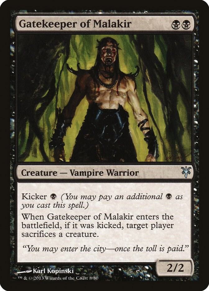 Gatekeeper of Malakir 8 card from Duel Decks: Sorin vs. Tibalt
