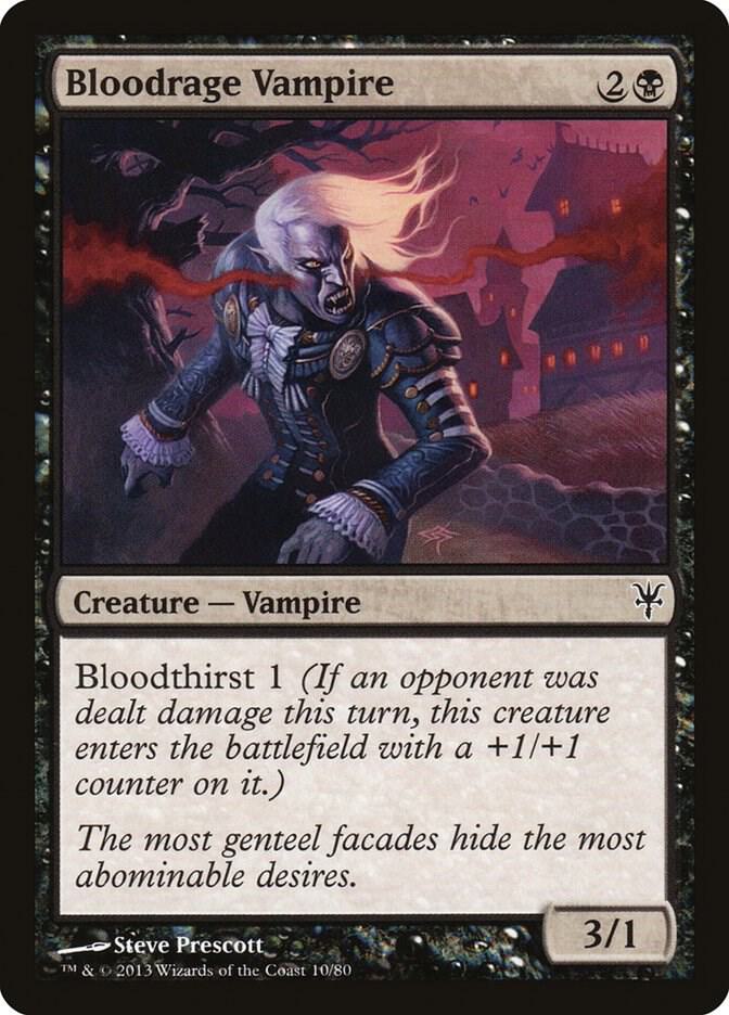 Bloodrage Vampire 10 card from Duel Decks: Sorin vs. Tibalt
