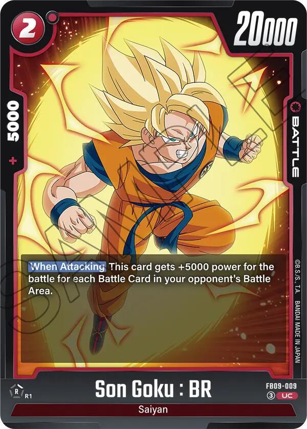 Son Goku : BR FB09-009 card from Dual Evolution