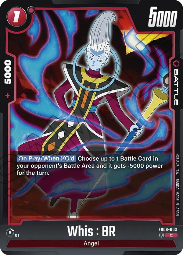 Whis : BR FB09-003 card from Dual Evolution