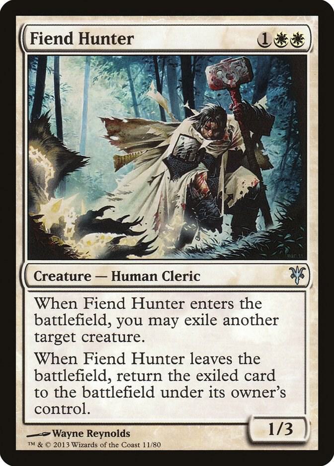 Fiend Hunter 11 card from Duel Decks: Sorin vs. Tibalt