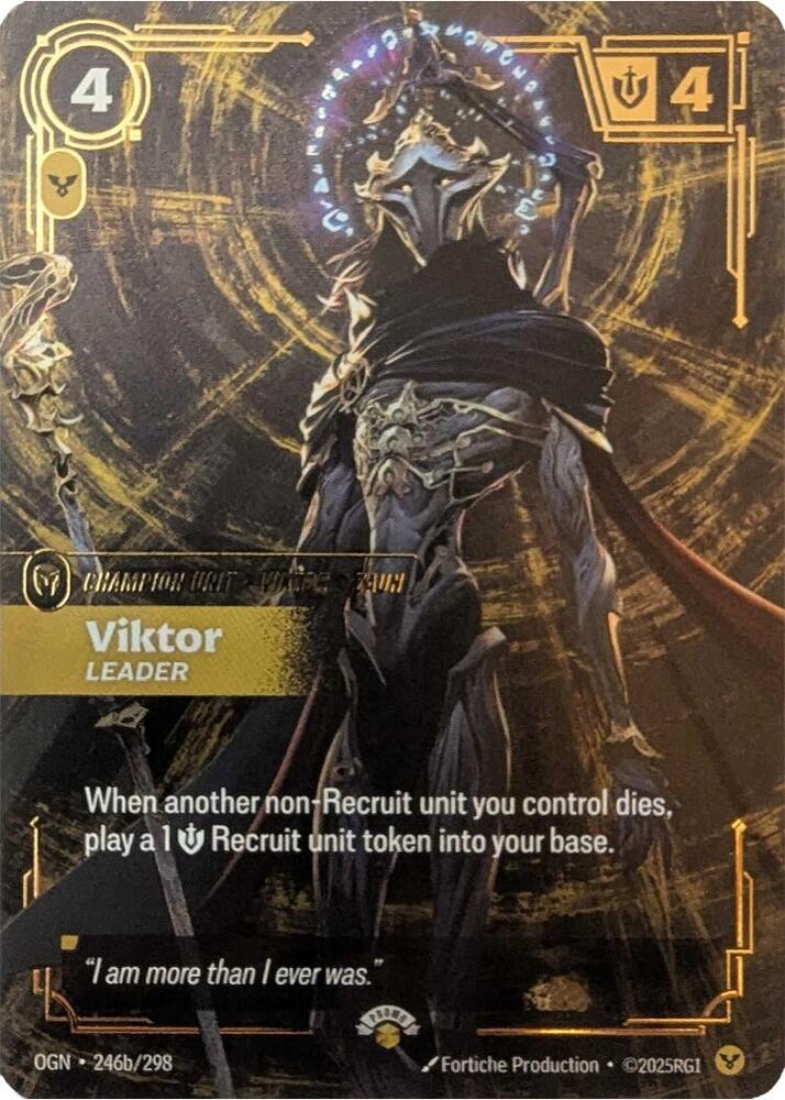 Viktor - Leader 246a/298 card from Riftbound Promotional Cards