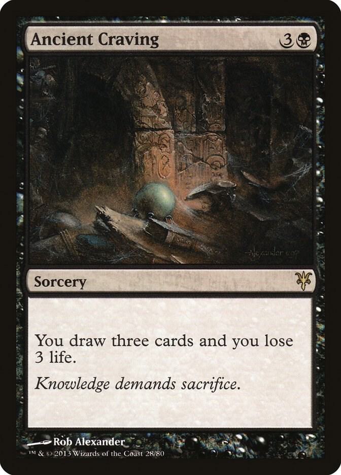 Ancient Craving 28 card from Duel Decks: Sorin vs. Tibalt