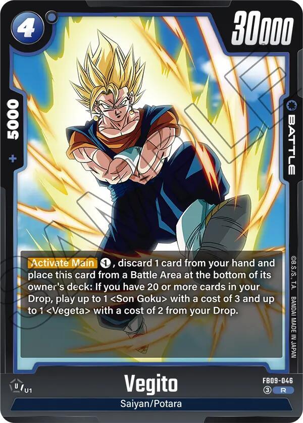 Vegito FB09-046 card from Dual Evolution