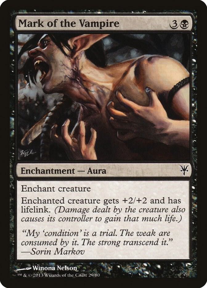 Mark of the Vampire 29 card from Duel Decks: Sorin vs. Tibalt