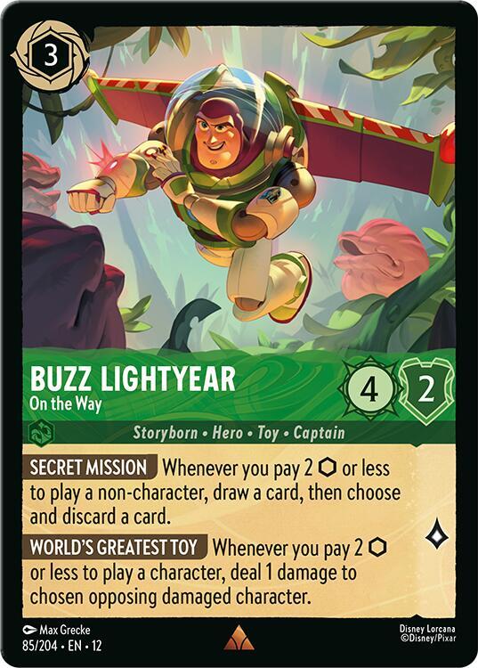Buzz Lightyear - On the Way 85/204 card from Wilds Unknown