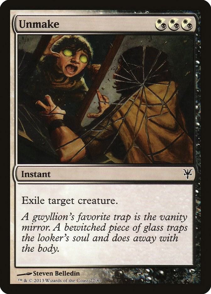 Unmake 27 card from Duel Decks: Sorin vs. Tibalt