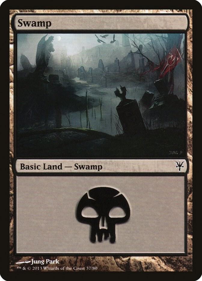 Swamp 37 card from Duel Decks: Sorin vs. Tibalt