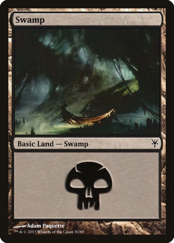 Swamp 36 card from Duel Decks: Sorin vs. Tibalt