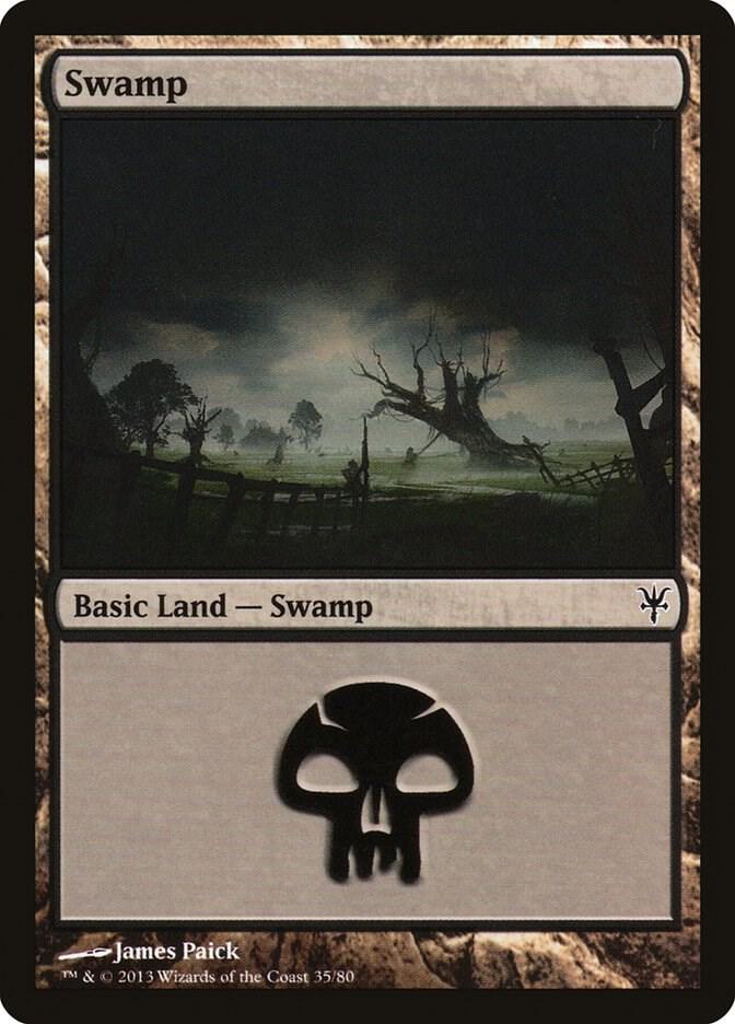 Swamp 35 card from Duel Decks: Sorin vs. Tibalt