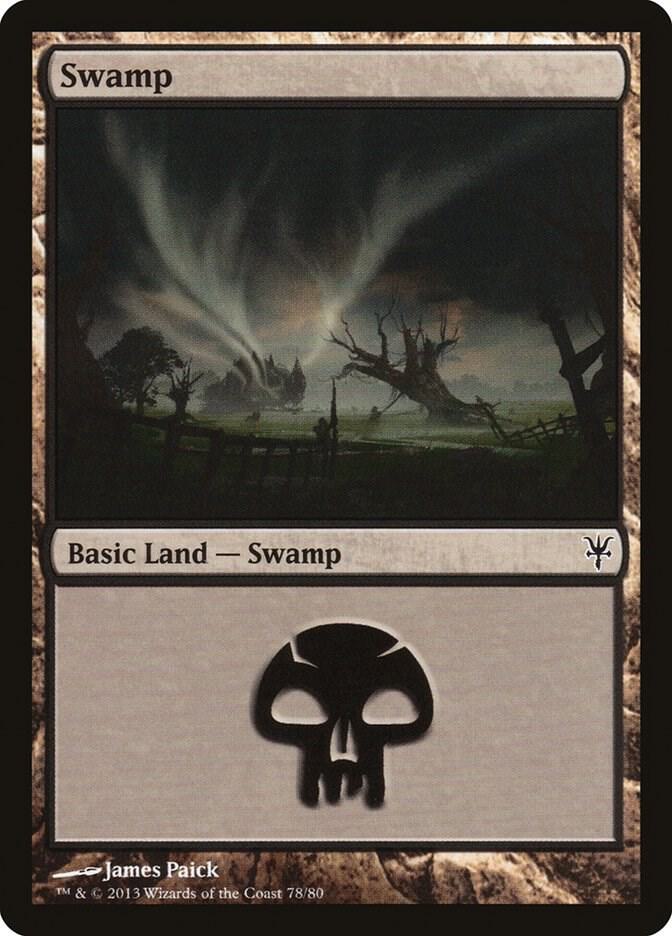 Swamp 78 card from Duel Decks: Sorin vs. Tibalt