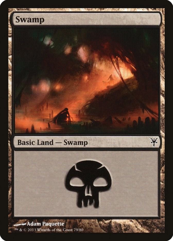 Swamp 79 card from Duel Decks: Sorin vs. Tibalt