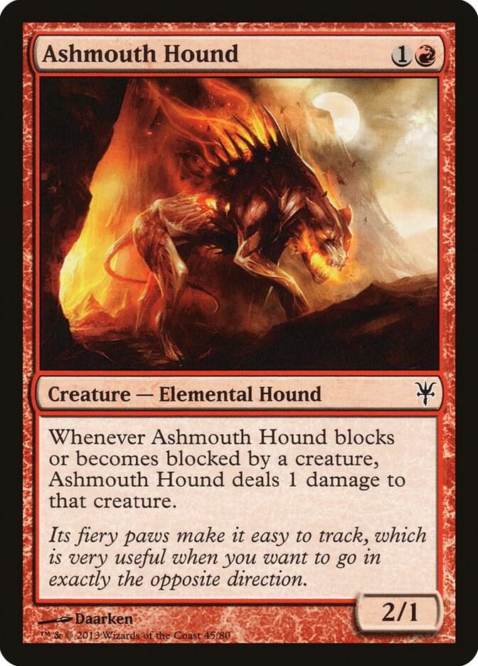 Ashmouth Hound 45 card from Duel Decks: Sorin vs. Tibalt