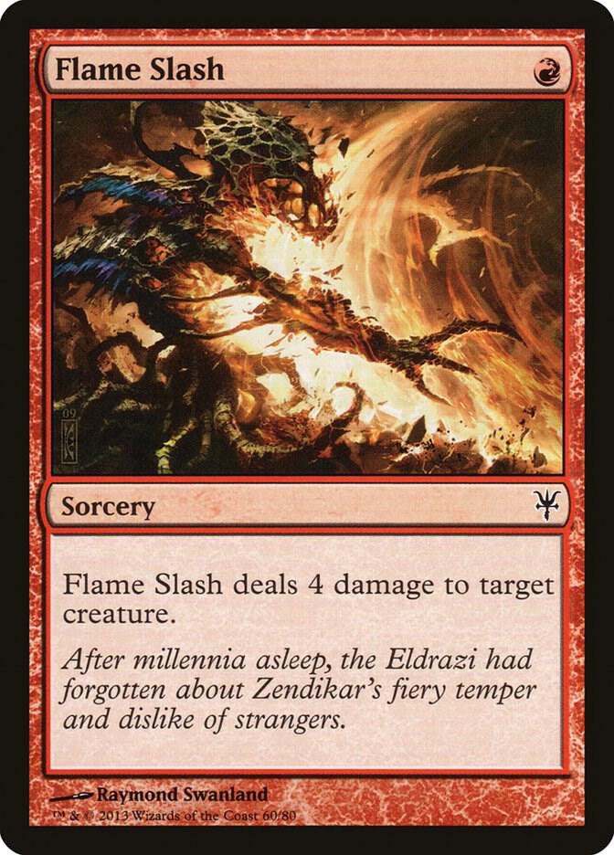 Flame Slash 60 card from Duel Decks: Sorin vs. Tibalt