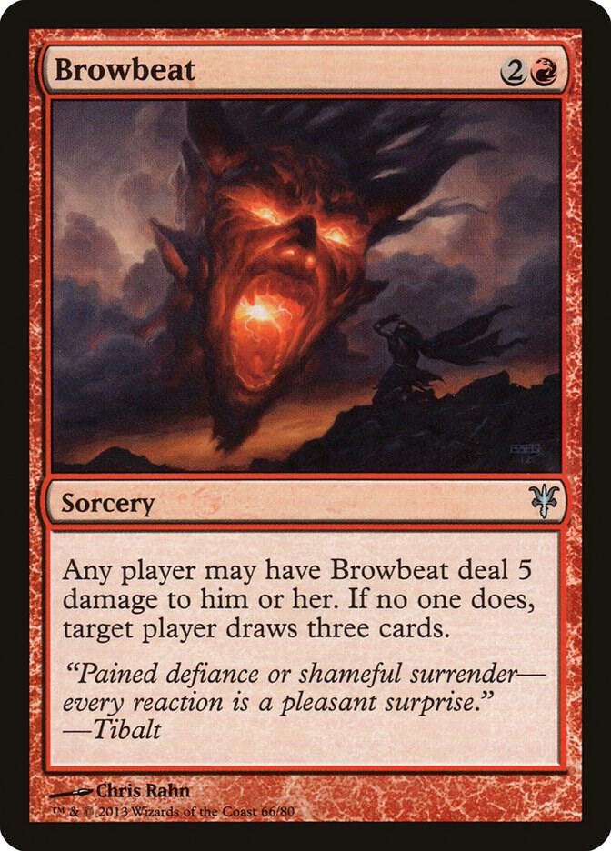 Browbeat 66 card from Duel Decks: Sorin vs. Tibalt