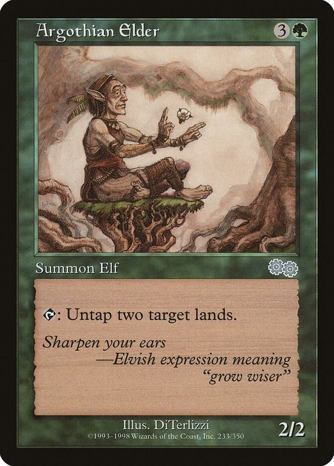 Argothian Elder 233 card from Urza's Saga