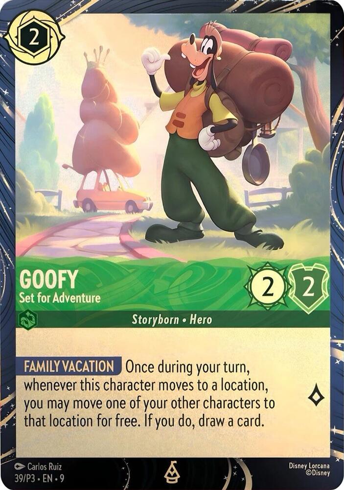 Goofy - Set for Adventure 39 card from Disney Lorcana Promo Cards