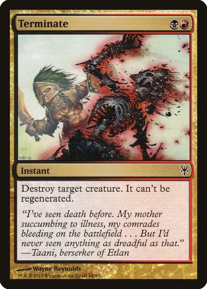 Terminate 64 card from Duel Decks: Sorin vs. Tibalt