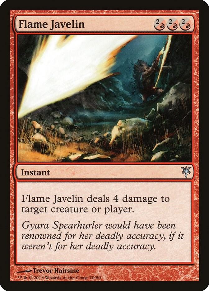 Flame Javelin 70 card from Duel Decks: Sorin vs. Tibalt