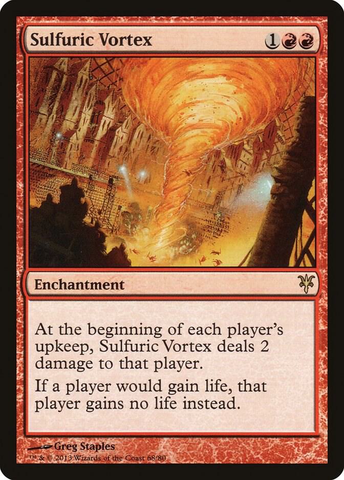 Sulfuric Vortex 68 card from Duel Decks: Sorin vs. Tibalt