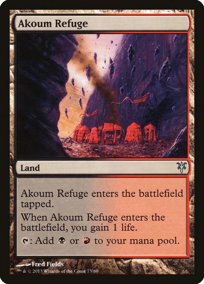 Akoum Refuge 73 card from Duel Decks: Sorin vs. Tibalt