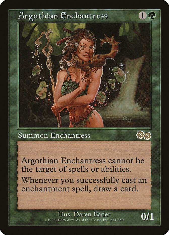 Argothian Enchantress 234 card from Urza's Saga
