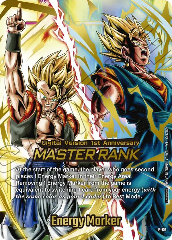Energy Marker (Master Rank Version) E-69 card from Fusion World Energy Markers