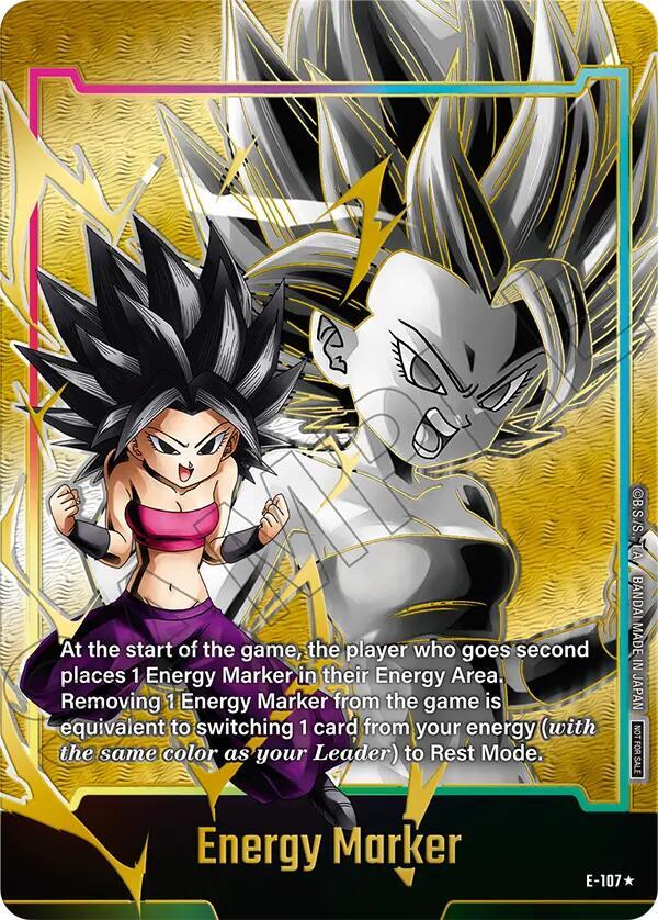 Energy Marker (Gold) E-107 card from Fusion World Energy Markers